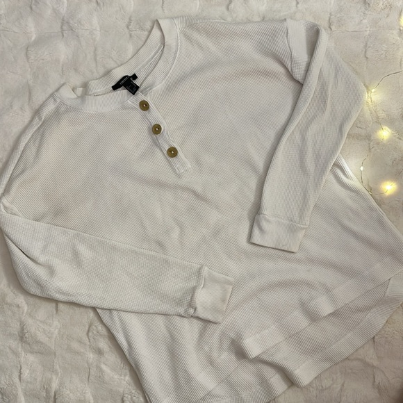 Forever 21 Waffle Henley - Picture 2 of 5